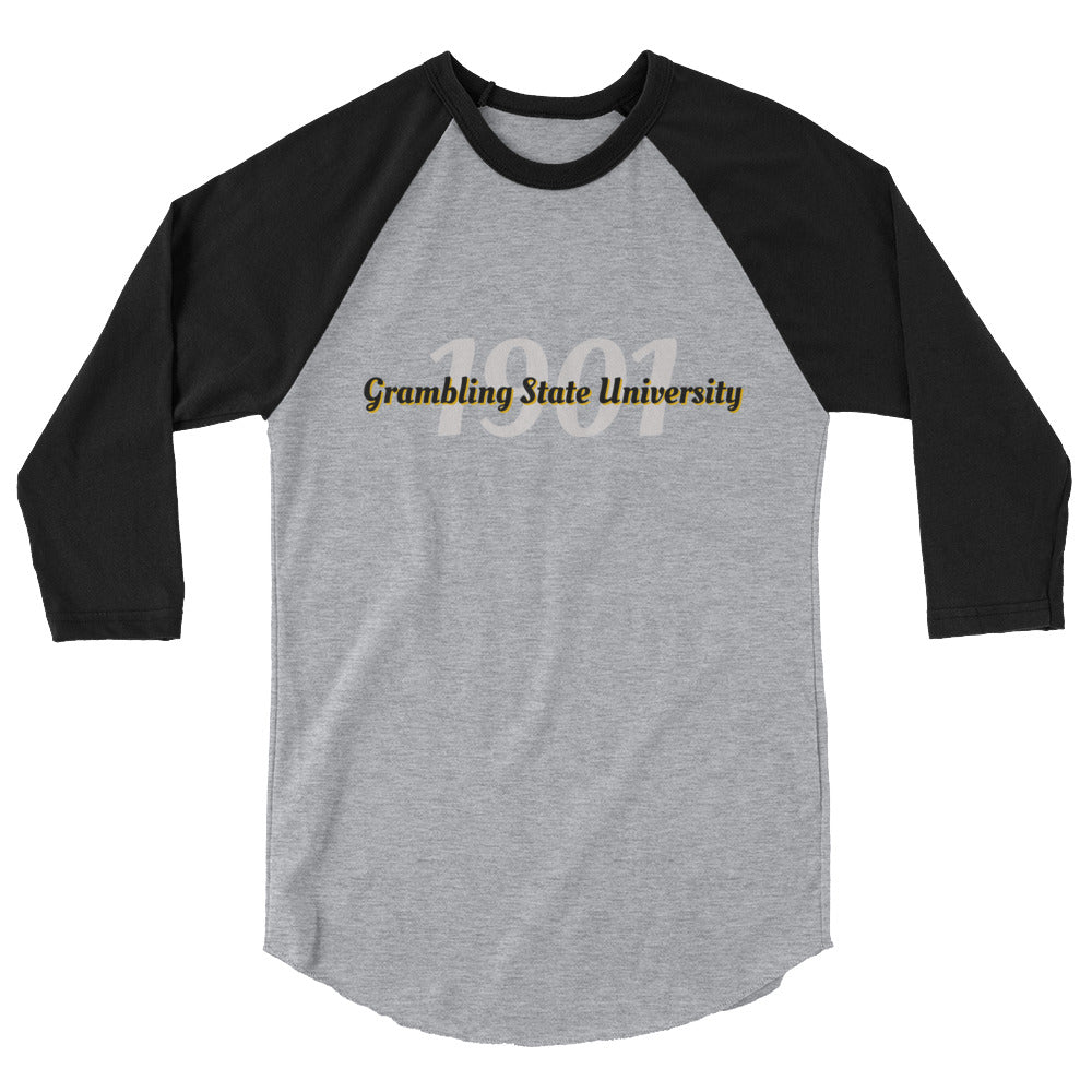 Grambling 3/4 sleeve raglan shirt