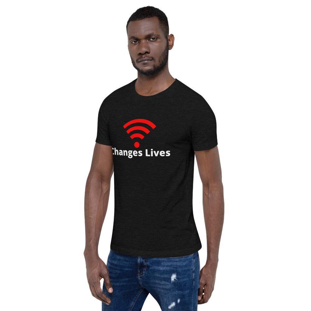 Wifi Changes Lives! Short-Sleeve Unisex T-Shirt