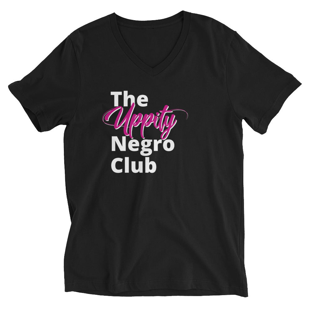 The Uppity Negro Club - Unisex Short Sleeve V-Neck T-Shirt