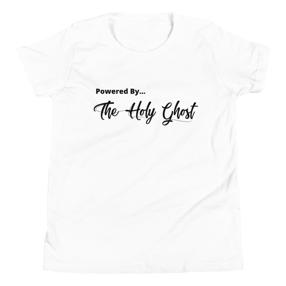 Powered By The Holy Spirit - Youth Short Sleeve T-Shirt