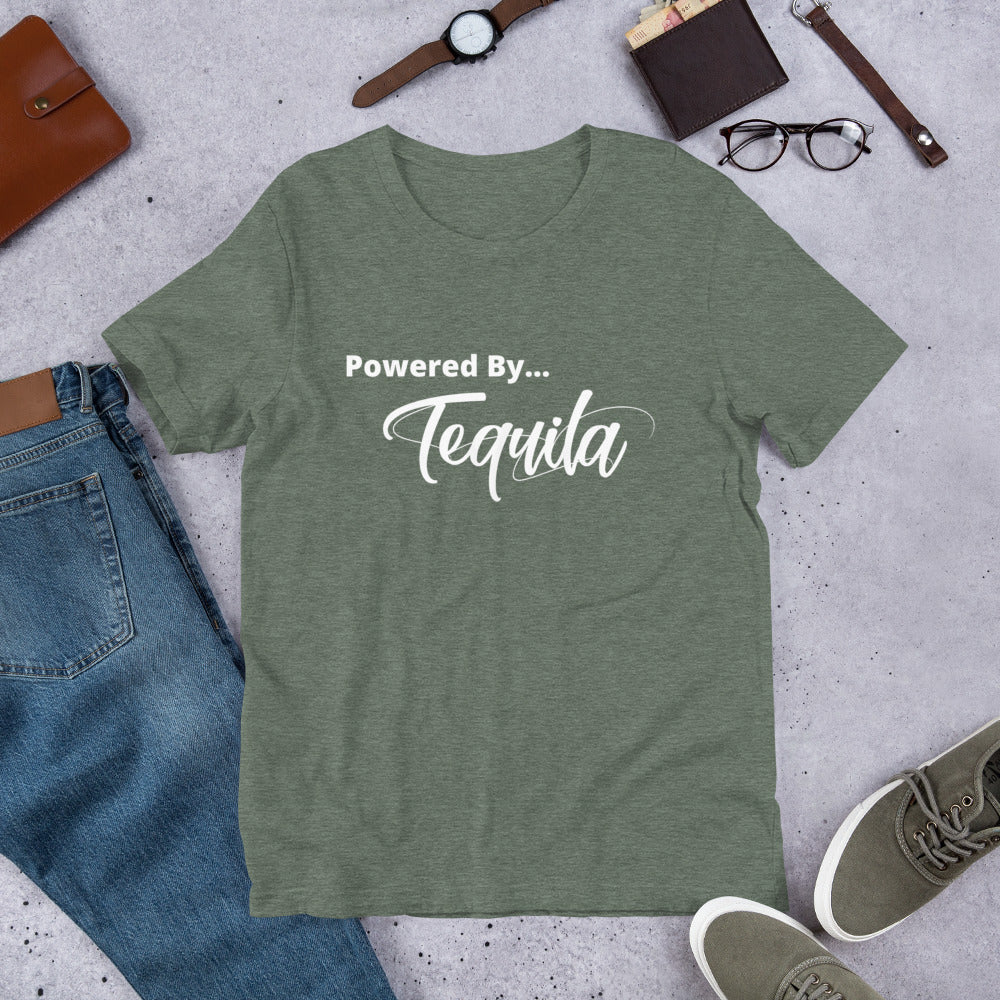 Powered by Tequila- Short-Sleeve Unisex T-Shirt