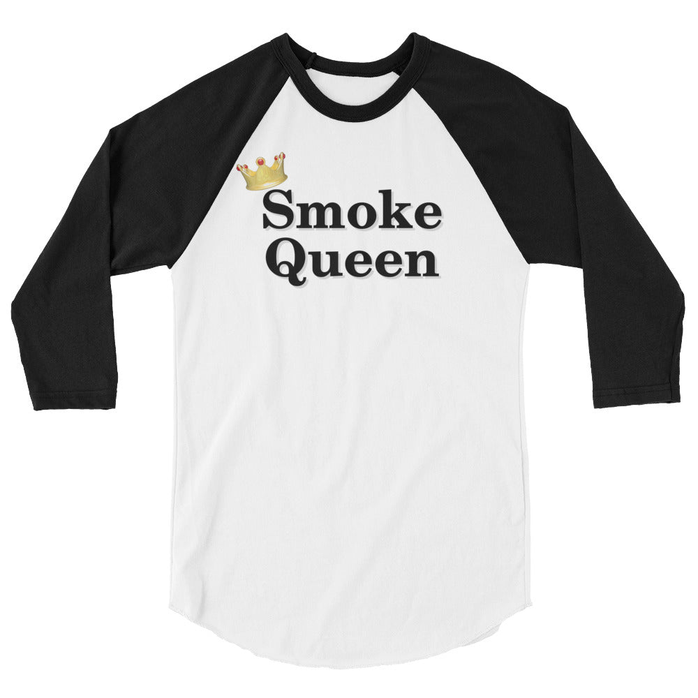 Smoke Queen 1- 3/4 sleeve raglan shirt