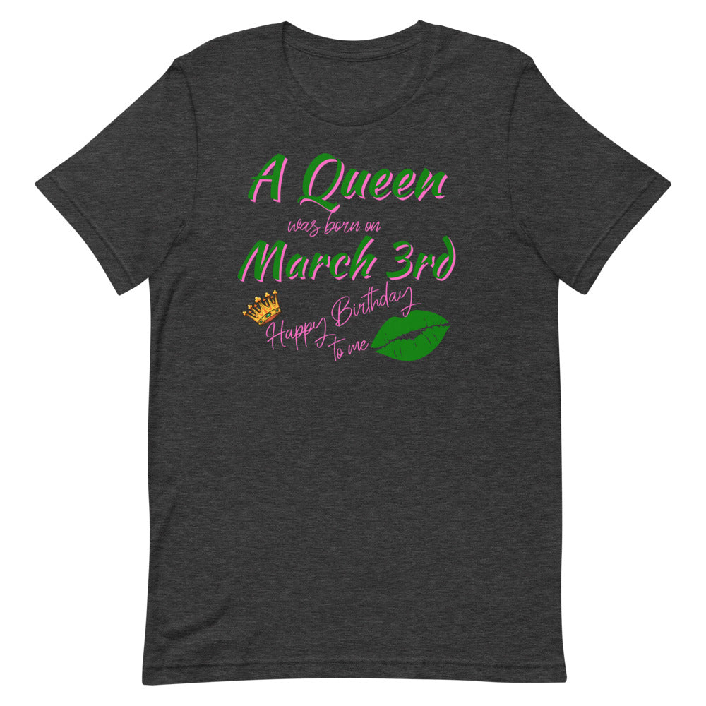 A Queen was born- Short-Sleeve Unisex T-Shirt