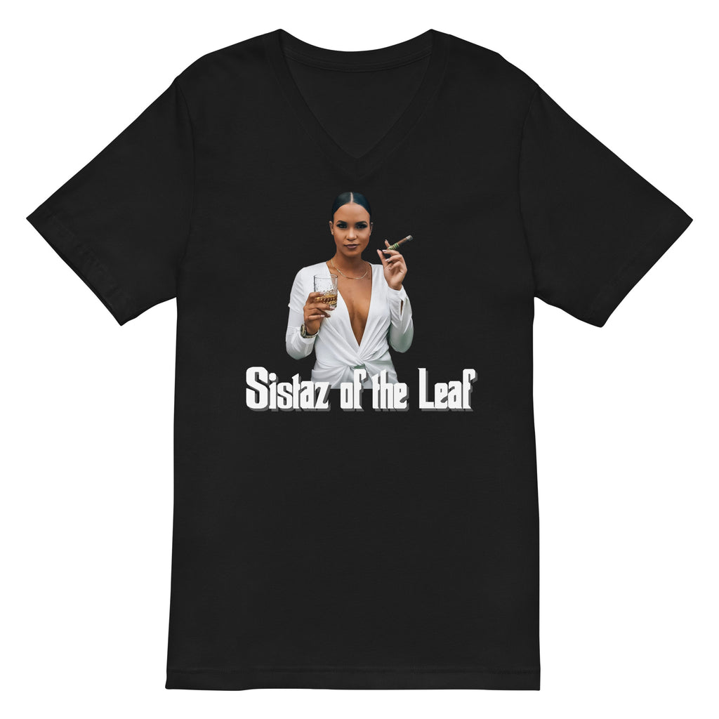 Sistaz of the Leaf- Unisex Short Sleeve V-Neck T-Shirt